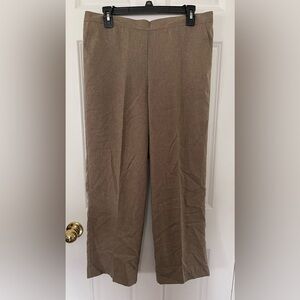 NWT Women’s $48 Alfred Dunner Brown Pants, Sz 14P